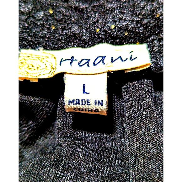 Haani Rare gown with black and gold beadwork sz large Bust 38 Waist31"Hips 44" - Picture 6 of 14